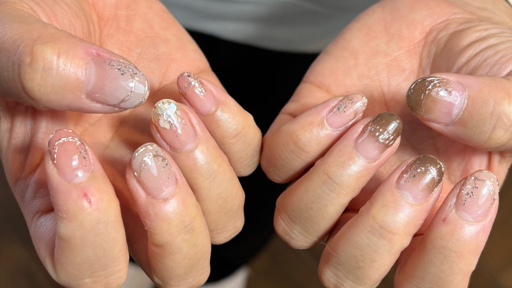 グラデーション×ミラーライン