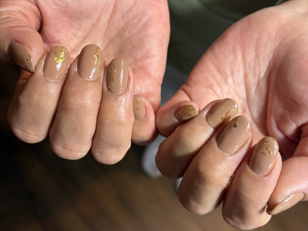 シンプル ハートネイル