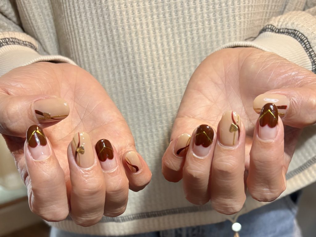 バレンタインネイル❤️