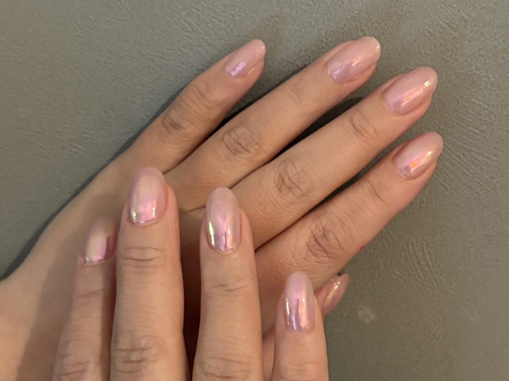 ピンク オーロラネイル