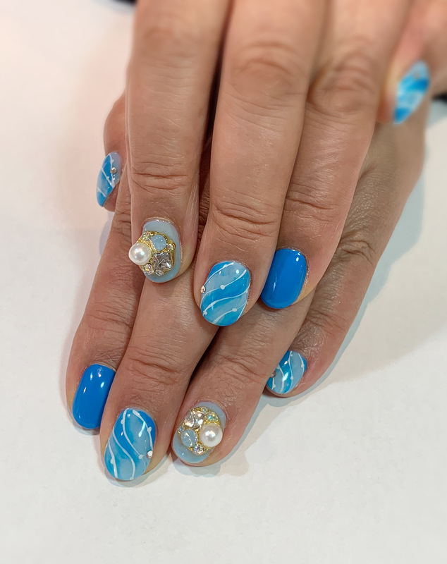 スカイブルー リゾートネイル 門真市のネイルサロン Kiko Nail