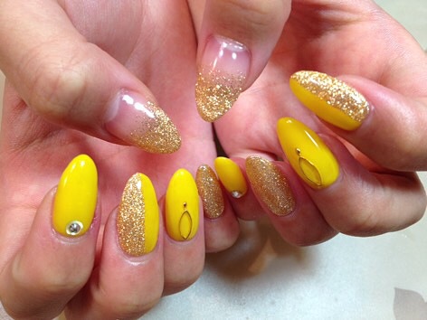 Yellow×リーフパーツ。