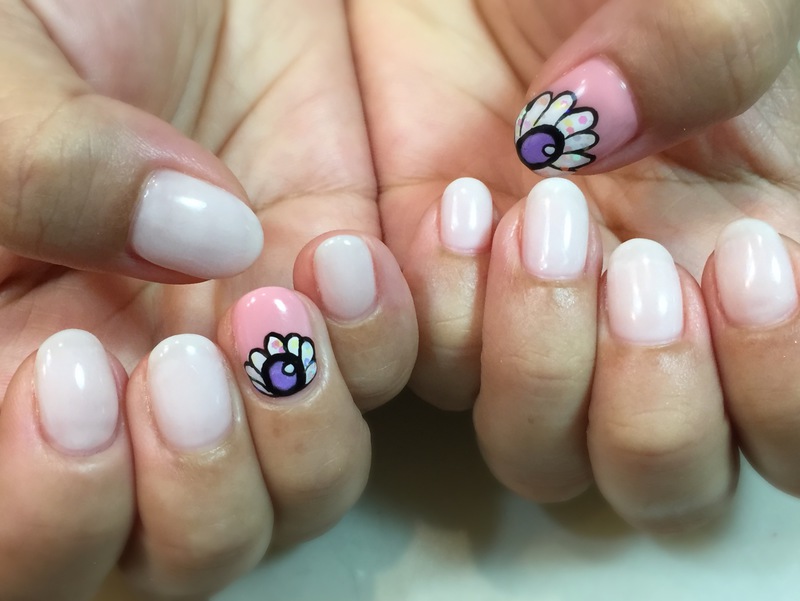 南国花。 シンプルに、ワンポイントアートnail★